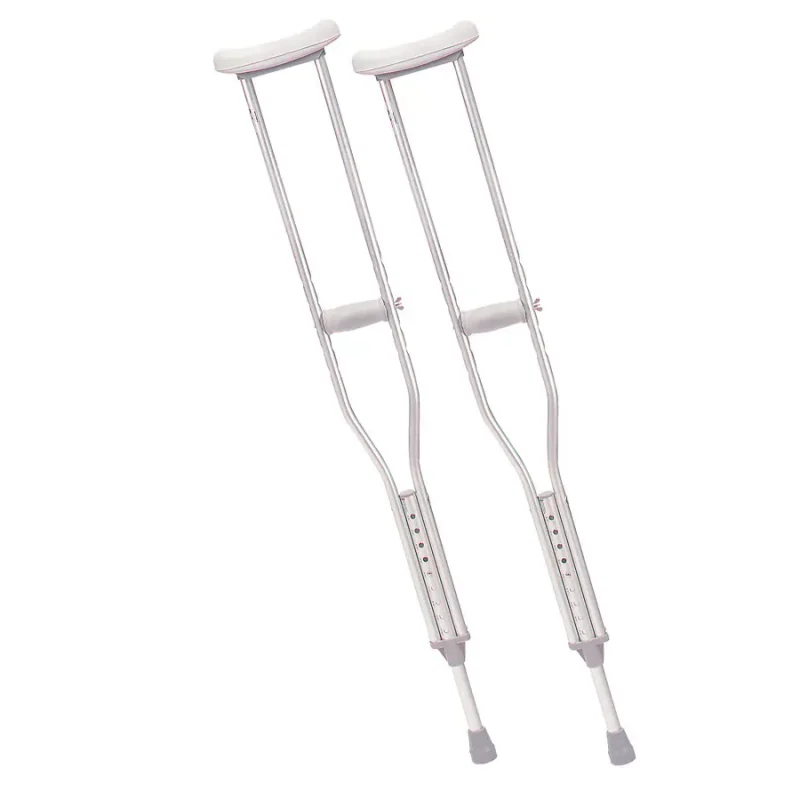 Aluminum crutches
